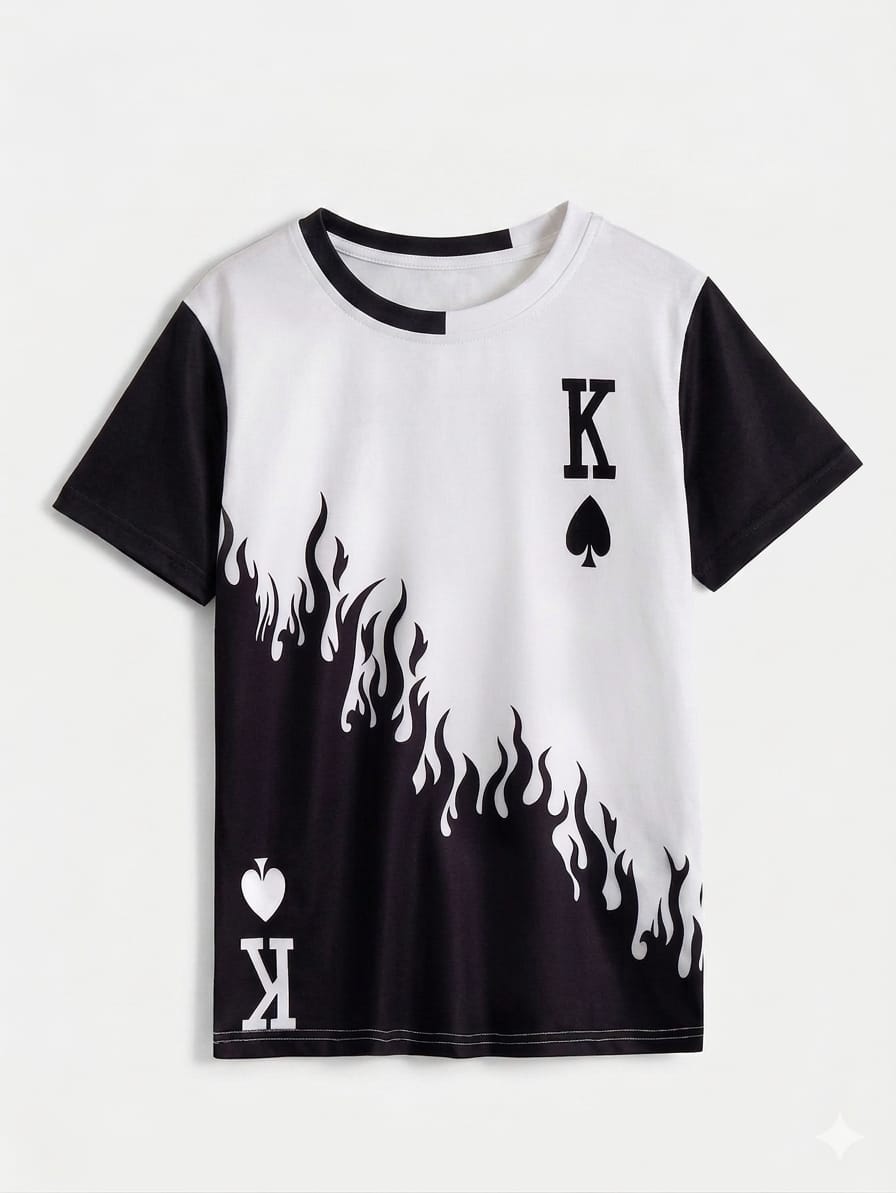 King of Spades Flame Graphic Tee